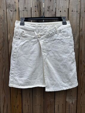 DISSH White Denim mini skirt